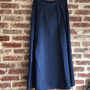 Alex Evening Navy Blue Evening Skirt with Pockets